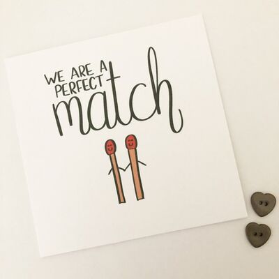 Greetings card - Perfect match
