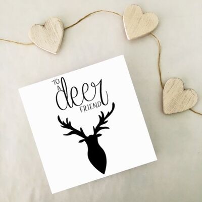 Greetings card - Deer Friend