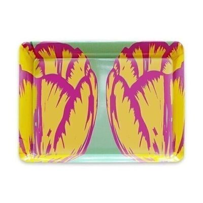 Melamine serving tray, MINI size, Tulip Pop Green