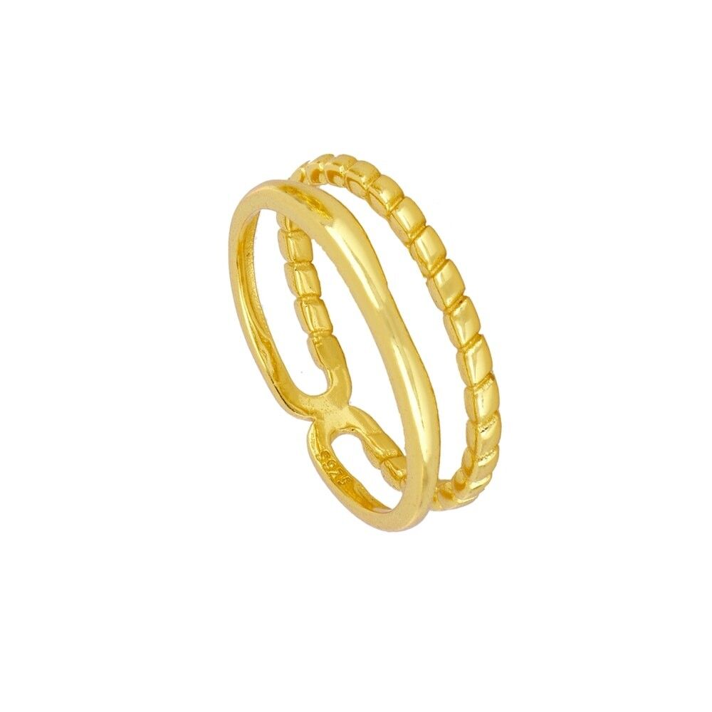 BOTANICA DOUBLE RING (18K GOLD PLATED) – KIRSTIN ASH (New Zealand)