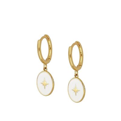 Enamel Star earrings