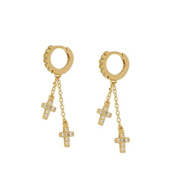 boucles d'oreilles multi croix 3