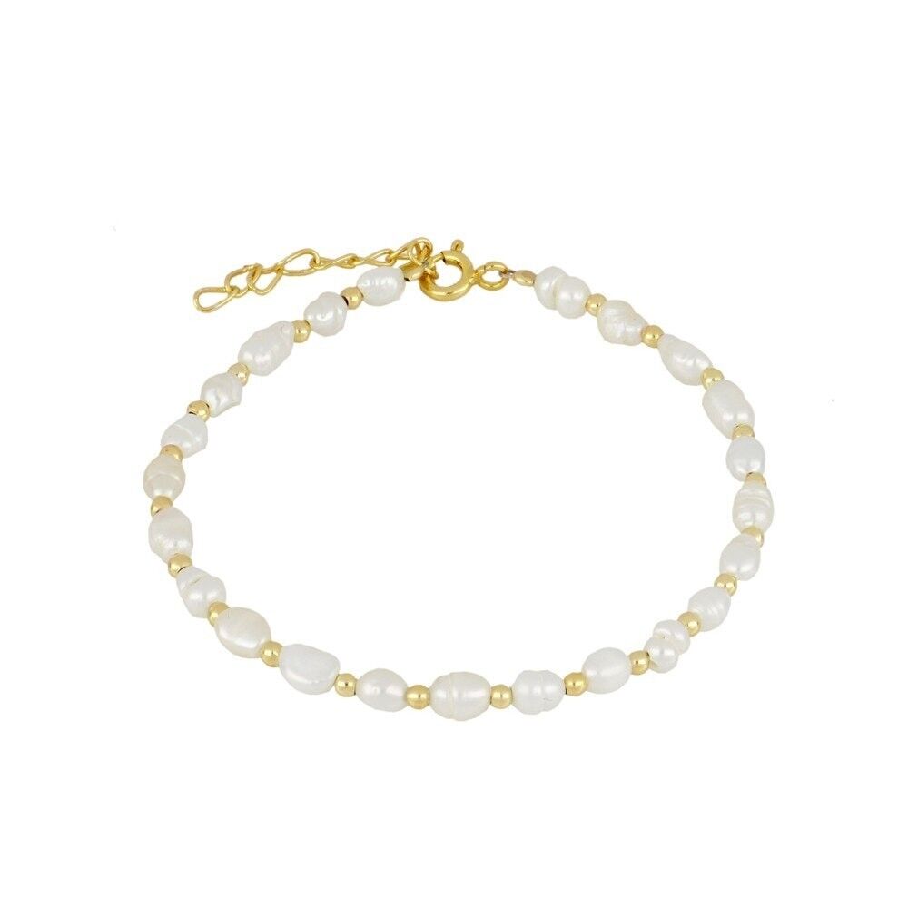 Pearl Adjustable 18k Gold Plated Bracelet – Ettika