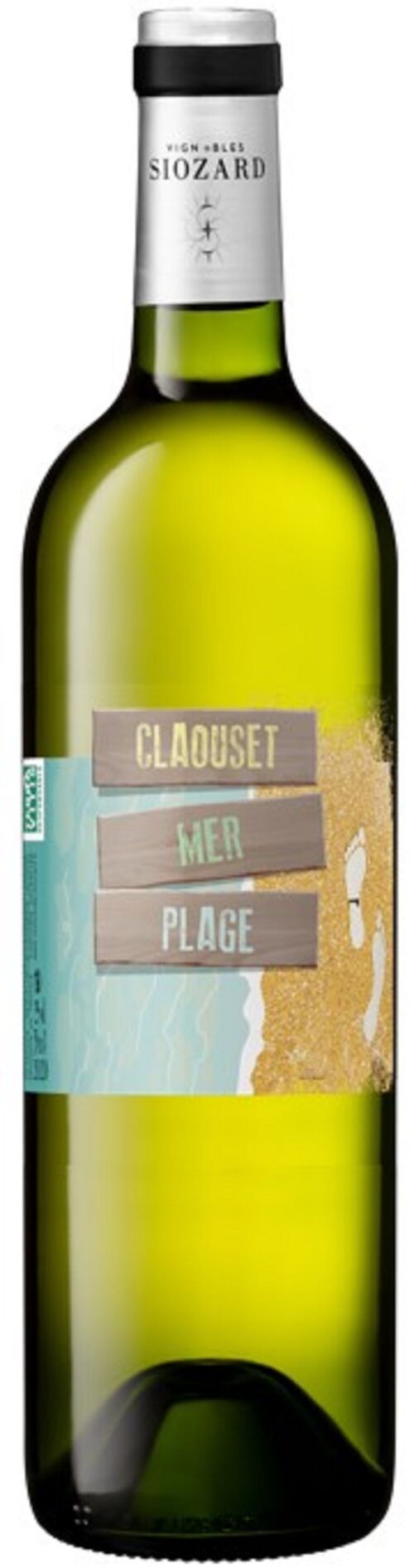 Claouset Mer Plage blanc 2021 - IGP Atlantique - 75cl