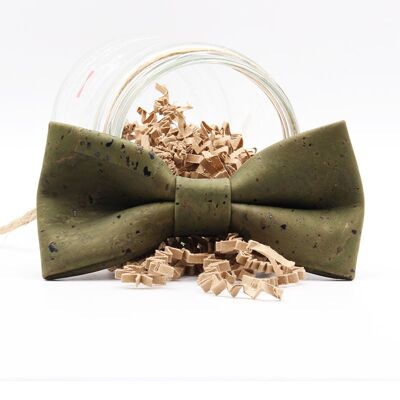 Green Cork Bow Tie