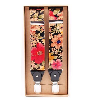 Cork Suspenders Flowers