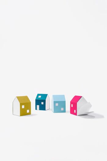 Bloc-notes en forme de maison couleurs Pop 3