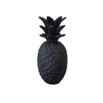 Ananas - Decorazione - Metallo - Nero antico - Altezza 28,5 cm