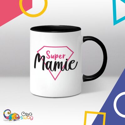 Mug noir Super Mamie
