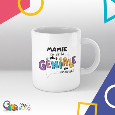 Mug Blanc Mamie tu es la plus géniale du monde