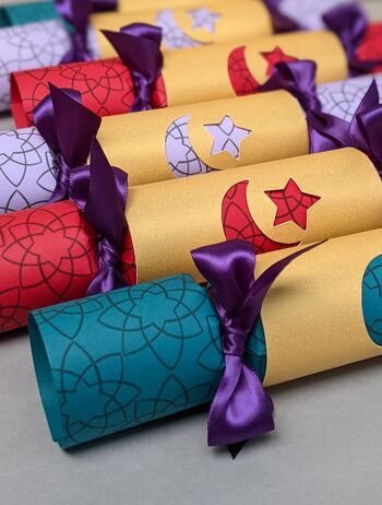 Eid Mubarak Crackers Boîte de Six - Ballons à Modeler + Origami 1