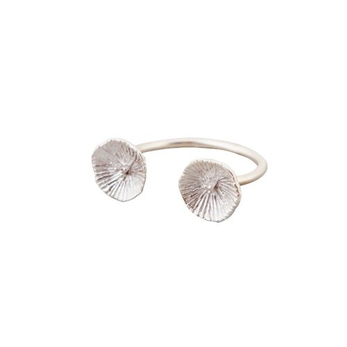 Bague double fleur des mers xx