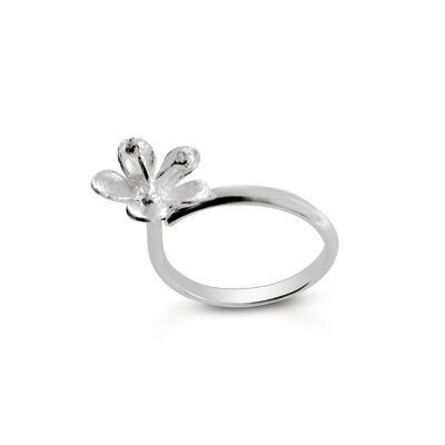 Anillo flor asimétrica