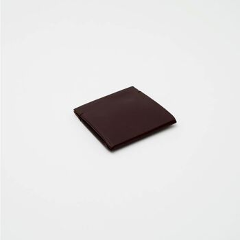 Portefeuille "Pubb" en cuir - Marron chocolat 3