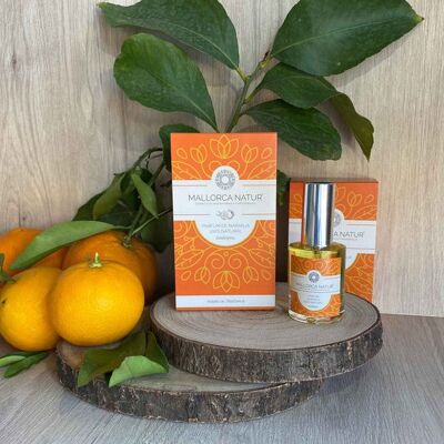 Organic orange perfume from mallorca