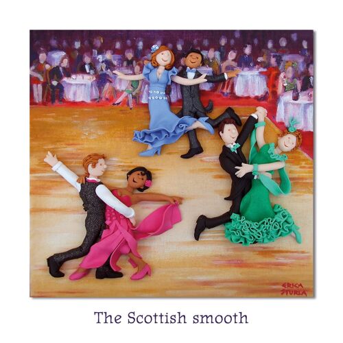 The. Scottish smooth, 150mm square blank card