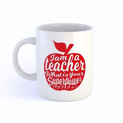 Tasse Ich bin ein Lehrerrot