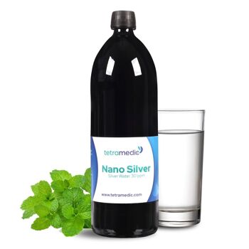 Nano Argent | Argent Colloïdal (30ppm) - 1000 ml - 7 pcs