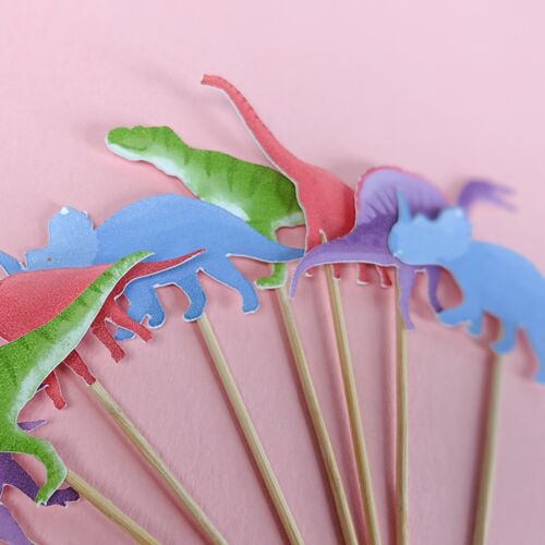 Dinosaur Cupcake Toppers - Pack of 10