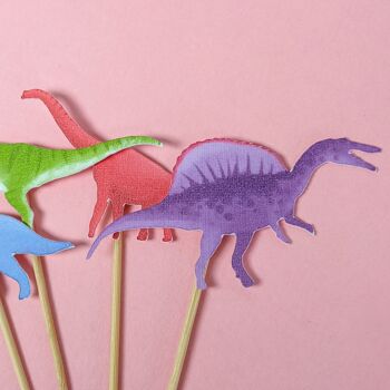 Décorations pour Cupcakes Dinosaure - Paquet de 10 2