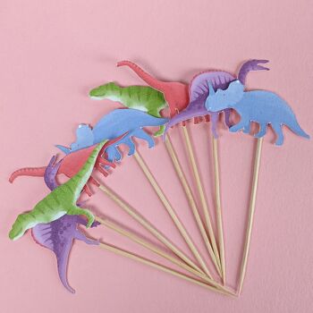 Décorations pour Cupcakes Dinosaure - Paquet de 10 4