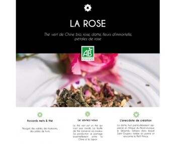 Thé vert "La Rose" Bio 2