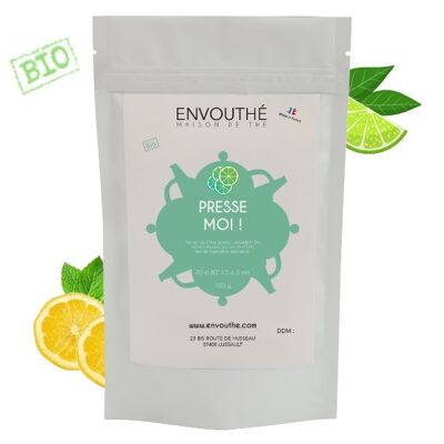 “Press-Me” Lemon Green Tea