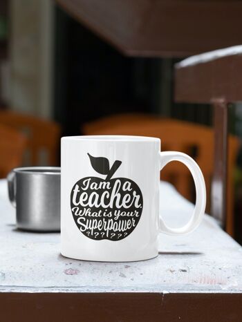Mug I am a Teacher noir 4