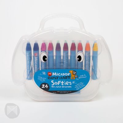 Softies Tri-Grip Crayons 24 crayons