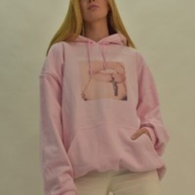 Pink lips hoodie