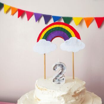 Cake topper rainbow 3