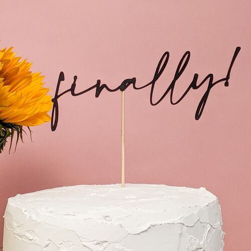 Finally! Wedding Cake Topper