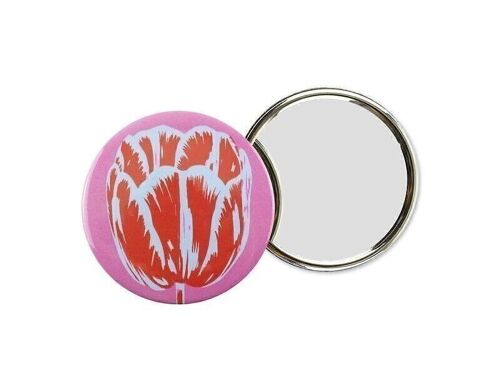 Pocket Mirror, Tulip Pop Pink