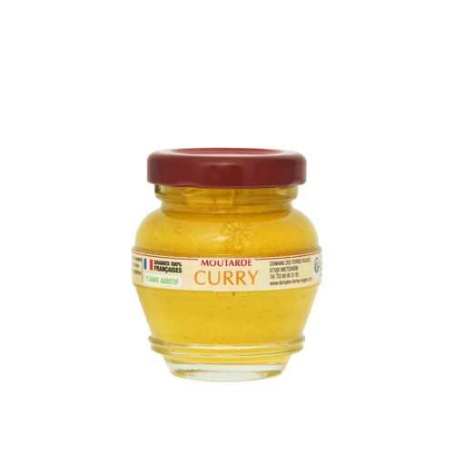 Moutarde au Curry graines françaises sans additifs 55g