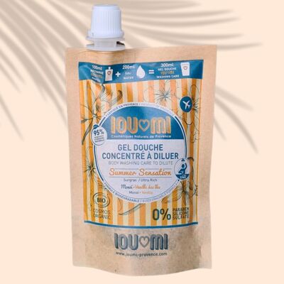 Shower gel refill to dilute Island vanilla / Monoi oil Eco-refill