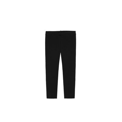 Rib leggings black