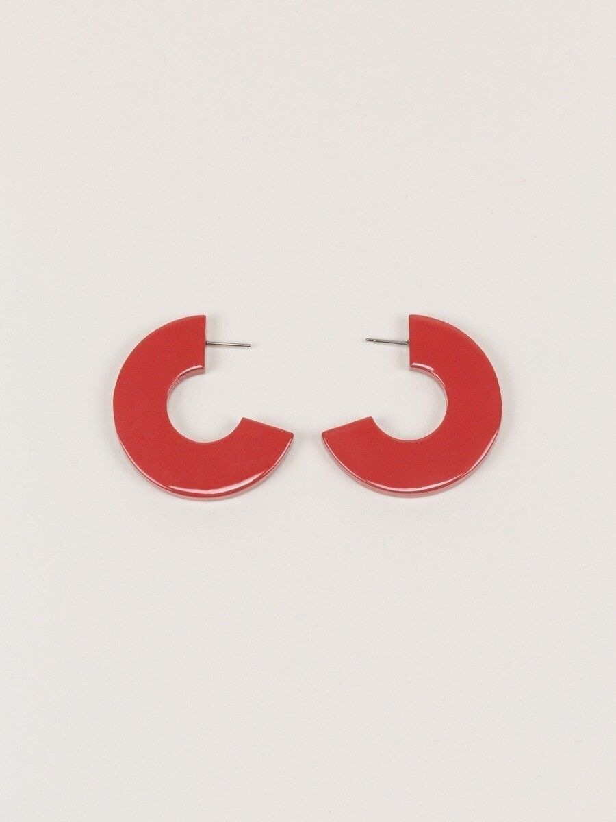 Orecchini con onde di mattoni