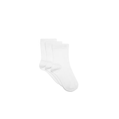 Socks 3 pack natural white