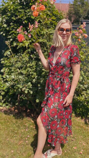 Wickelkleid VIENNA midi en floraison 6