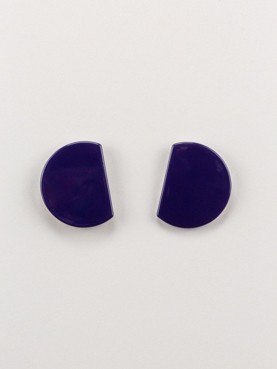 Orecchini in rayon viola