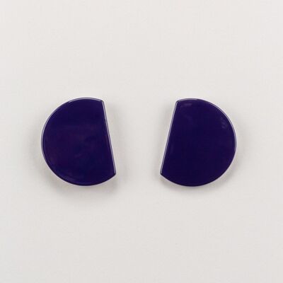 Pendientes de rayón violeta