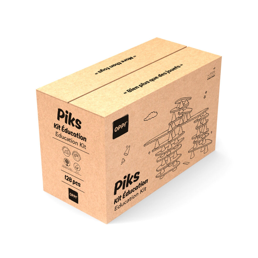 Giocattolo educativo da costruzione in legno - Piks® Education Kit