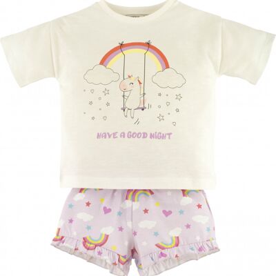 Girls pajamas -Have a good night, in yellow