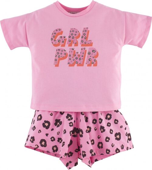 Mädchen Schlafanzug -GRL PWR, in Pink