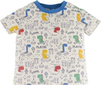 Pyjama garçon - Dino Player, en bleu 2