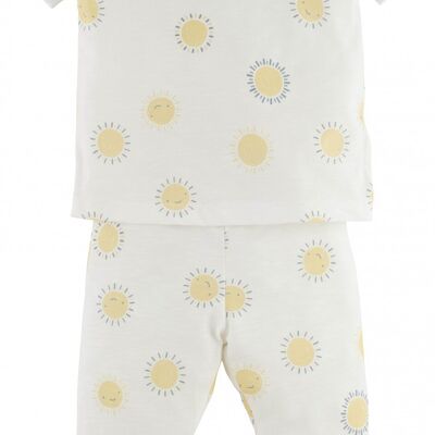 Boys pajamas -Sun, in yellow