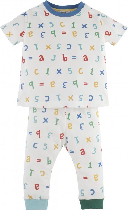 Jungen Schlafanzug -Math, in Blau