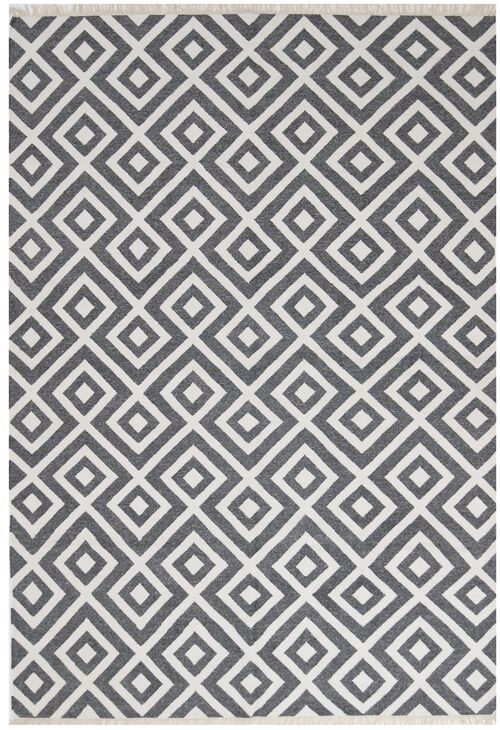 Loft Abstract Dark Grey Ivory 300 x 200 cm Carpet
