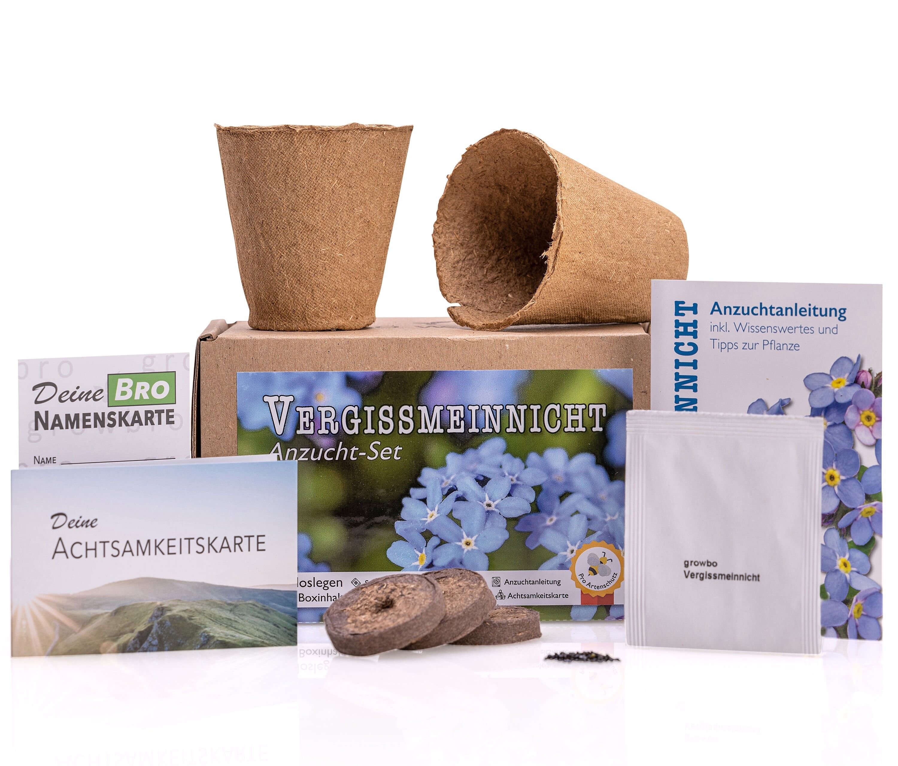 Growbro Forget-Me-Not Grow Set, haz crecer tu PROPIO SÍMBOLO DE AMOR, regalos para mejores amigos, ideas de regalos para mujeres y mucho más.