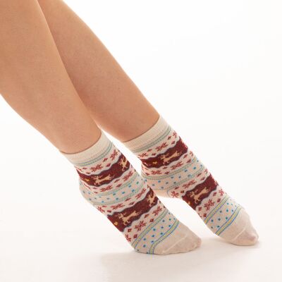 Reindeer Pattern Ankle Socks